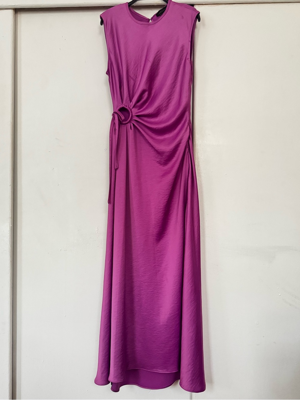 House of Harlow 1960 Fuchsia Sleeveless Maxi Dress with Side Ring